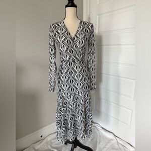 White House Black Market Geometric Patterned Dress